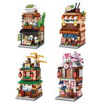 Brinquedo de blocos de construção ELAICREE Japanese Street View 4 Models Brinquedo de blocos de construção ELAICREE Japanese Street View 4 Models