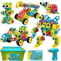 Brinquedo de blocos de construção NXONE 195 PCS com furadeira Brinquedo de blocos de construção NXONE 195 PCS com furadeira