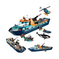 Brinquedo De Blocos De Montar Da Série Disney City, Navio De Pesquisa No Fundo Do Mar Ártico Com 815
