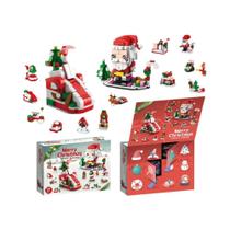 Brinquedo De Blocos De Montar De Natal Para Crianças: Papai Noel, Árvore, Trem, Renas, Sapatos -
