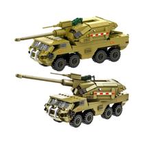 Brinquedo De Blocos De Montar Veículo Blindado Infantil Haimas Modelo De Tanque De Reconhecimento Brinquedo De Blocos De Montar Veículo Blindado Infantil Haimas Modelo De Tanque De Reconhecimento