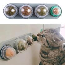 Brinquedo de Bola com Catnip Comestível Bisogoon para Gatos (Azul)