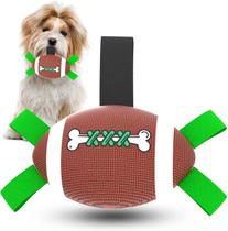 Brinquedo de bola de cachorro, brinquedo de bola de futebol para cães HUOGUO com abas de apoio, brinquedo de bola de rúgbi de 8,27 polegadas para cães pequenos e médios, brinquedo de futebol para cães ao ar livre interativo. Brinquedo de bola de cachorro, brinquedo de bola de futebol para cães HUOGUO com abas de apoio, brinquedo de bola de rúgbi de 8,27 polegadas para cães pequenos e médios, brinquedo de futebol para cães ao ar livre interativo.