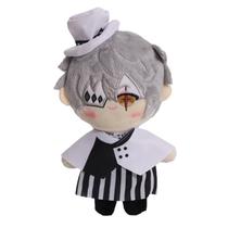 Brinquedo de boneca de pelúcia cinza Dazai Osamu 25 cm Bungou Stray Dogs Anime Brinquedo de boneca de pelúcia cinza Dazai Osamu 25 cm Bungou Stray Dogs Anime