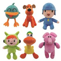 Brinquedo de boneca de pelúcia Pocoyo multicolorido 15-26 cm com pelúcia e algodão PP Brinquedo de boneca de pelúcia Pocoyo multicolorido 15-26 cm com pelúcia e algodão PP