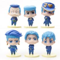 Brinquedo de boneco de anime colecionável Jojo's Bizarre Adventures, 6 unidades