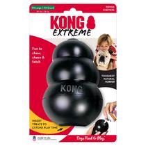 Brinquedo de borracha durável KONG Extreme para cães com enchimento de gulo
