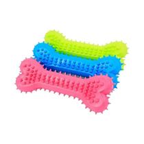 Brinquedo De Borracha Macia Para Animais De Estimação Em Forma De Osso, Resistente a Mordidas, Brinquedo De Borracha Macia Para Animais De Estimação Em Forma De Osso, Resistente a Mordidas,
