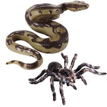 Brinquedo de brincadeira BOTICAKO Cobra falsa realista e aranha falsa