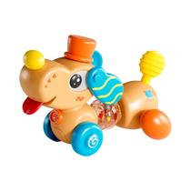 Brinquedo De Cadeira Alta Para Bebê Com Design De Cachorrinho Adorável, Volante Rotativo E Ventosa,