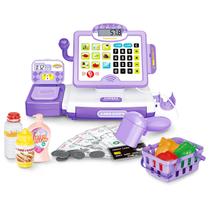 Brinquedo de caixa registradora FS Pretend Play com calculadora, 57 unidades