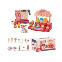 Brinquedo De Caixa Registradora Mini Supermercado Para Crianças, Elétrico, Para Brincar De Faz De Brinquedo De Caixa Registradora Mini Supermercado Para Crianças, Elétrico, Para Brincar De Faz De