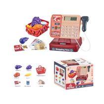 Brinquedo De Caixa Registradora Para Crianças, Simulação De Caixa De Supermercado, Conjunto De