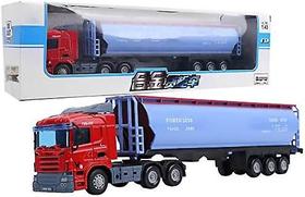Brinquedo de caminhão de transporte 1:48 Pull Back Construct