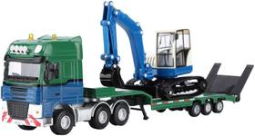 Brinquedo de carro Alloy Engineering em escala 1:50 de rotação de 90 graus