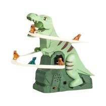 Brinquedo De Carro Elétrico Com Tema De Dinossauro, Quebra-Cabeça De Pista Deslizante, Presente De Brinquedo De Carro Elétrico Com Tema De Dinossauro, Quebra-Cabeça De Pista Deslizante, Presente De