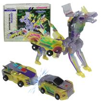 Brinquedo de carro transformador de colisão de dinossauros WIESSOC, carros magnéticos se transformam em dinossauros, brinquedos de transformação para meninos e meninas com recurso de transformação (cor de cristal) Brinquedo de carro transformador de colisão de dinossauros WIESSOC, carros magnéticos se transformam em dinossauros, brinquedos de transformação para meninos e meninas com recurso de transformação (cor de cristal)