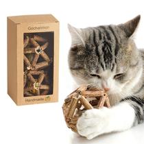 Brinquedo de Catnip Gochanmon com Vara de Silvervine Natural - 2 Unidades para Gatos