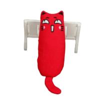 Brinquedo de Catnip para Gatos - Travesseiro de Pelúcia com Som de Fricção