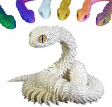 Brinquedo de cobra, animais impressos em 3D, articulação móvel, brinquedo Fidget