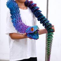 Brinquedo de Cobra Impresso em 3D BANPIWOLG 200 cm RGB Brinquedo de Cobra Impresso em 3D BANPIWOLG 200 cm RGB