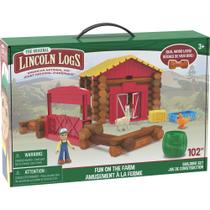 Brinquedo de construção Basic Fun LINCOLN LOGS Fun On The Farm 102 Parts