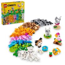 Brinquedo de construção de animais de tijolo LEGO Classic Creative Pets 11034