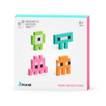 Brinquedo de construção de blocos magnéticos PIXIO Mini Monsters 6+ Years
