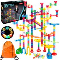 Brinquedo de construção de jogos Marble Run Meland, 208 unidades, Marble Maze, para crianças