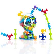 Brinquedo de construção Fat Brain Toys Squigz Deluxe 50 peças