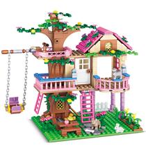 Brinquedo de Construção HSANHE Tree House - 504 Peças Compatíveis com Lego Friends