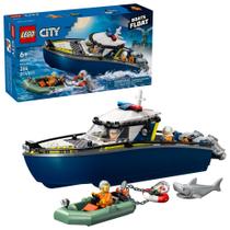 Brinquedo de construção LEGO City Police Boat Chase 60456 6+ Years