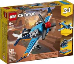 Brinquedo de construção LEGO Creator 3 em 1 Propeller Plane 31099 (128 peças)