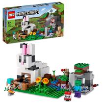 Brinquedo de construção LEGO Minecraft Rabbit Ranch Set 21181 Kids 8+