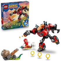 Brinquedo de construção LEGO Sonic The Hedgehog Knuckles versus Dr. Eggman Egg Crusher Mech com 2 minifiguras para crianças maiores de 8 anos