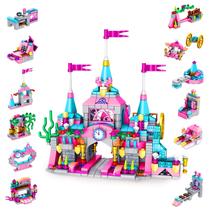 Brinquedo de construção LUKAT Princess Castle 568 unidades para meninas de 6 a 11 anos Brinquedo de construção LUKAT Princess Castle 568 unidades para meninas de 6 a 11 anos