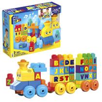Brinquedo de construção MEGA BLOKS Fisher-Price ABC Musical Train 50 unidades