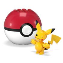 Brinquedo de Construção MEGA Pokémon Pikachu Ball - Para Crianças a partir de 6 anos