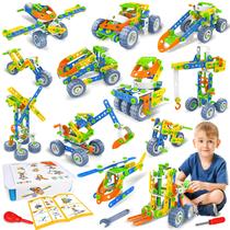 Brinquedo de construção MOONTOY 12 em 1 STEM 152 unidades para menino de 4 a 8 anos Brinquedo de construção MOONTOY 12 em 1 STEM 152 unidades para menino de 4 a 8 anos