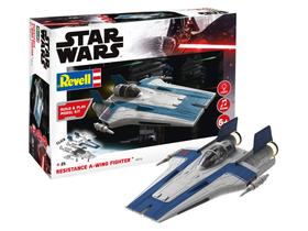 Brinquedo de construção Revell Build & Play Star Wars Resistance A Wing Fighter 6773 Blue em escala 1:44