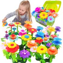 Brinquedo de construção Scientoy Flower Garden 130 unidades para crianças de 3 a 7 anos