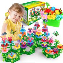 Brinquedo de construção YEEBAY Flower Garden para meninas de 3 a 7 anos 148 unidades