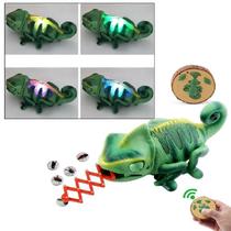 Brinquedo De Controle Remoto Robô Réptil Dinossauro Lagarto Camaleão Inteligente RC Para Crianças