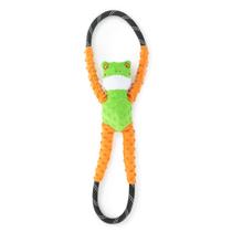 Brinquedo de Corda para Puxar Cachorro ZippyPaws RopeTugz Sapo Durável com Apito