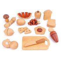 Brinquedo de cozinha de madeira longo Lifelike Kitchen Musi