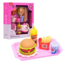 Brinquedo De Cozinha Kit De Lanche Fast Food 12 Peças - Castela