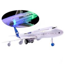 Brinquedo De Criança Avião De Fricção Airbus H620 Com Efeito Sonoros e Luzes