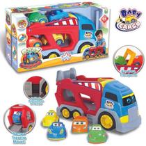Brinquedo De Crianças Kit 4 Carrinhos E 1 Caminhão