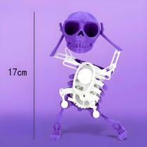 Brinquedo De Decoração De Halloween Em Forma De Cabeça De Caveira Dançante 3D, Brinquedo De