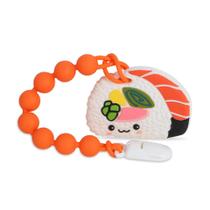 Brinquedo de dentição para bebê Cuebo em silicone, livre de BPA, tema sushi Brinquedo de dentição para bebê Cuebo em silicone, livre de BPA, tema sushi